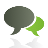 speech bubbles to show customer reviews of ecolux 